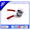High quality zinc alloy lemon squeezer with red plastic handle kitcheware